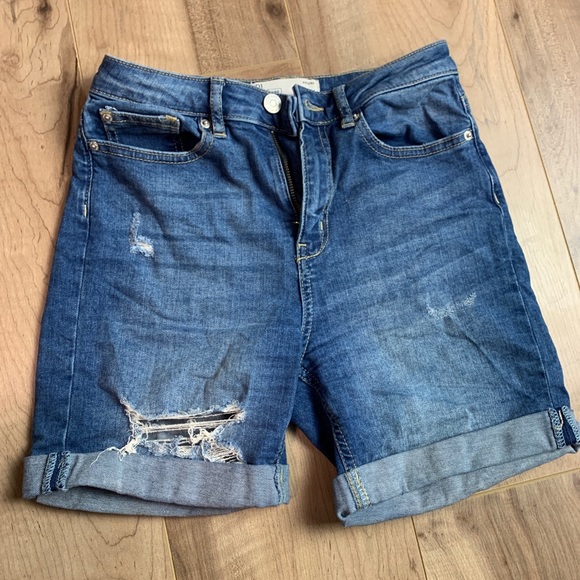 High rise denim shorts - Picture 1 of 5